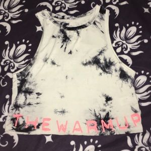 TIE DYE CROPPED WORKOUT TOP